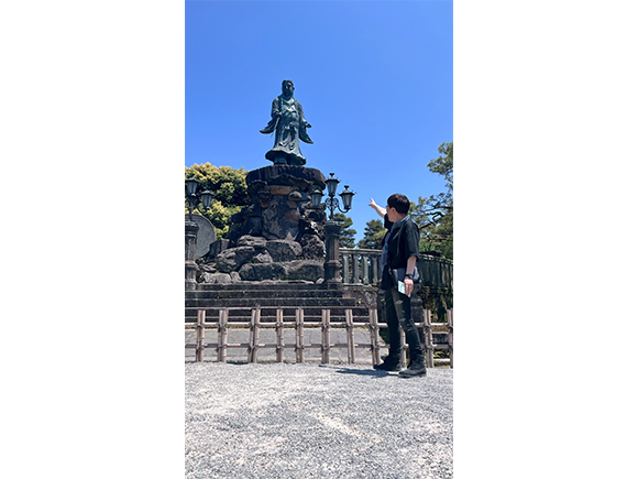 兼六園  日本最古の銅像です