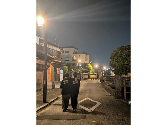 金沢の夜の街並み